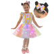 Vestido Noel Infantil con Luz LED + Gorro Navideño