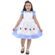 Vestido de Alicia en el País de las Maravillas con delantal con cartas, cosplay de bebé y niña