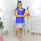 Christmas Night Theme Trapeze Dress and Teddy Bear, Christmas Holiday