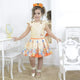 Vestido niña jardín encantado floral, fiesta infantil