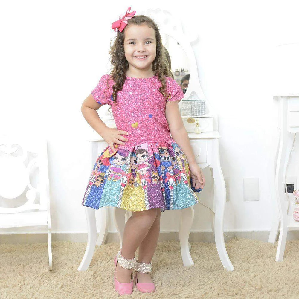 Girl s dress Lol surprise glitter confetti birthday party