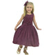 Vestido de Niña Marsala Lurex Con Brillos