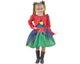 Vestido de Fiesta Niña Junina en Tul a Cuadros Verde con Bolero