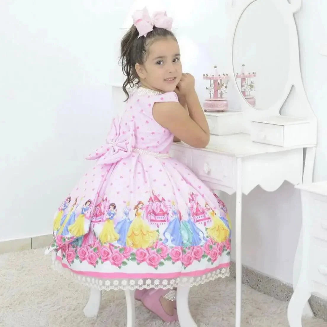 Girls Birthday Princess Dress Girls Elegant Comfortable Dress
