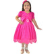 Girls Pink Laise Dress + Bolero