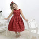 Vestido de fiesta niña rojo burdeos