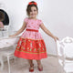 Vestido de niña de tarta de fresas, fiesta de cumpleaños