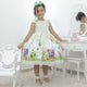 Vestido de niña Campanilla con bordado de perlas, fiesta de cumpleaños