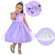 Vestido Tule Sofia Lila Sobre Falda + Falda Filo + Lazo