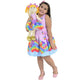 Vestido Pop It, niña y muñeca Helo a juego