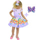 Pop It Vestido + Lazo para el cabello, Cumpleaños Bebé y Niña Juguete Fidget Ropa/Disfraz