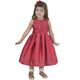Vestido de brillo rojo, niña, traje de fiesta de cumpleaños