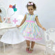 Vestido Realeza Unicornio + Diadema + Enagua Niña, Ropa Fiesta Cumpleaños
