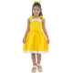 Elegant Casual Yellow Girl's Dress