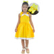 Elegant Casual Yellow Girl's Dress + Hair Bow