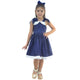 Elegant Casual Blue Girl's Dress
