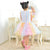 Circus Clown Dress Colorful Tutu Skirt With Led and Hair bow