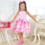 Pink Plaid Barbie Girls Farm Dress Cowgirl + 2 Bows