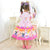 Pink And Lilac June Party Dress + 2 Bows + Hoop Skirt