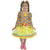 Yellow Plaid Girls Farm Dress Cowgirl Dress With Led