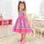 Girls Farm Dress Cowgirl Pink Plaid Luxurious