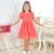 Children's Coral Tulle Dress - Christening, Wedding And Graduation