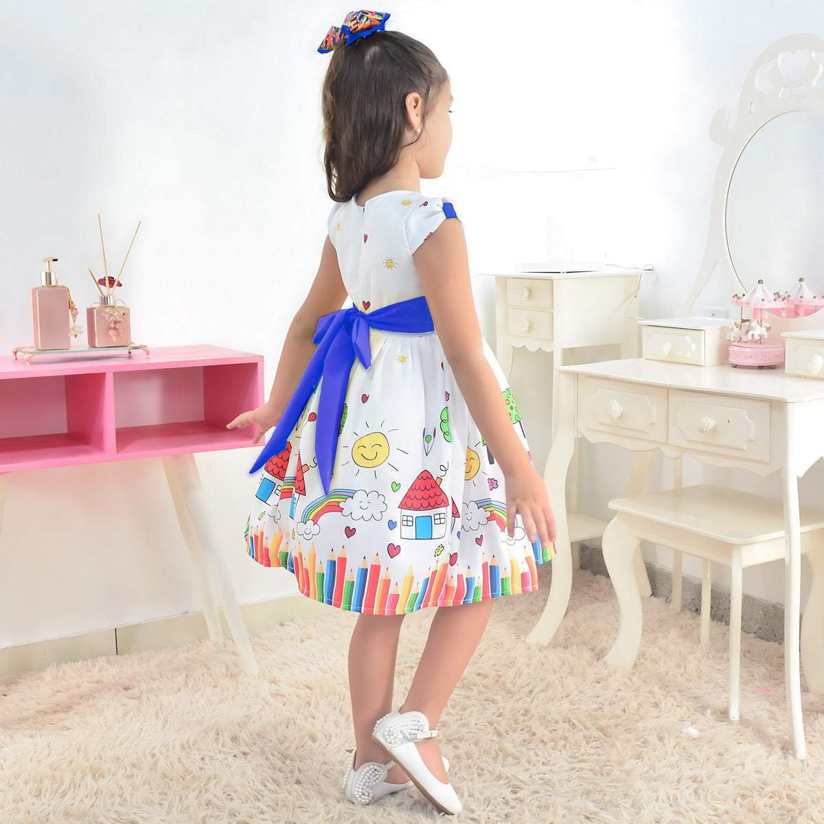 green emerald velvet dress Anna navy hi low dress – Primary school graduation dress for girls – A  Little Lacey