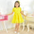 Children's Yellow Tulle Poá Dress Christening Wedding Graduation