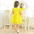 Children's Yellow Tulle Poá Dress Christening Wedding Graduation