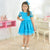 Turquoise Children's Tulle Poof Dress + Hair Bow