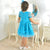 Turquoise Children's Tulle Poá Dress Christening Wedding Graduation