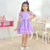 Lilac Children's Dress Tulle Poá Luxury + hair Bow