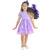 Lilac Children's Dress Tulle Poá Luxury + hair Bow