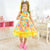 Yellow Plaid June Party Dress Luxurious + 2 Hair Bow