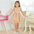 Beige Tulle Poá Luxury Dress For Children + Hair Bow