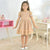 Beige Tulle Poá Luxury Dress For Children + Hair Bow