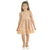 Beige Tulle Poá Luxury Dress For Children + Hair Bow