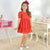 Children's Red Tulle Poá Luxury Dress + Hair Bow