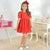 Children's Red Tulle Poá Luxury Dress + Hair Bow