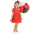 Children's Red Tulle Poá Luxury Dress + Hair Bow