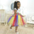 Abc Watercolor Prom Dress Colorful Tule Skirt + Hair Bow - Dress