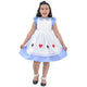 Alice in Wonderland dress in apron with cards, baby and girl cosplay
