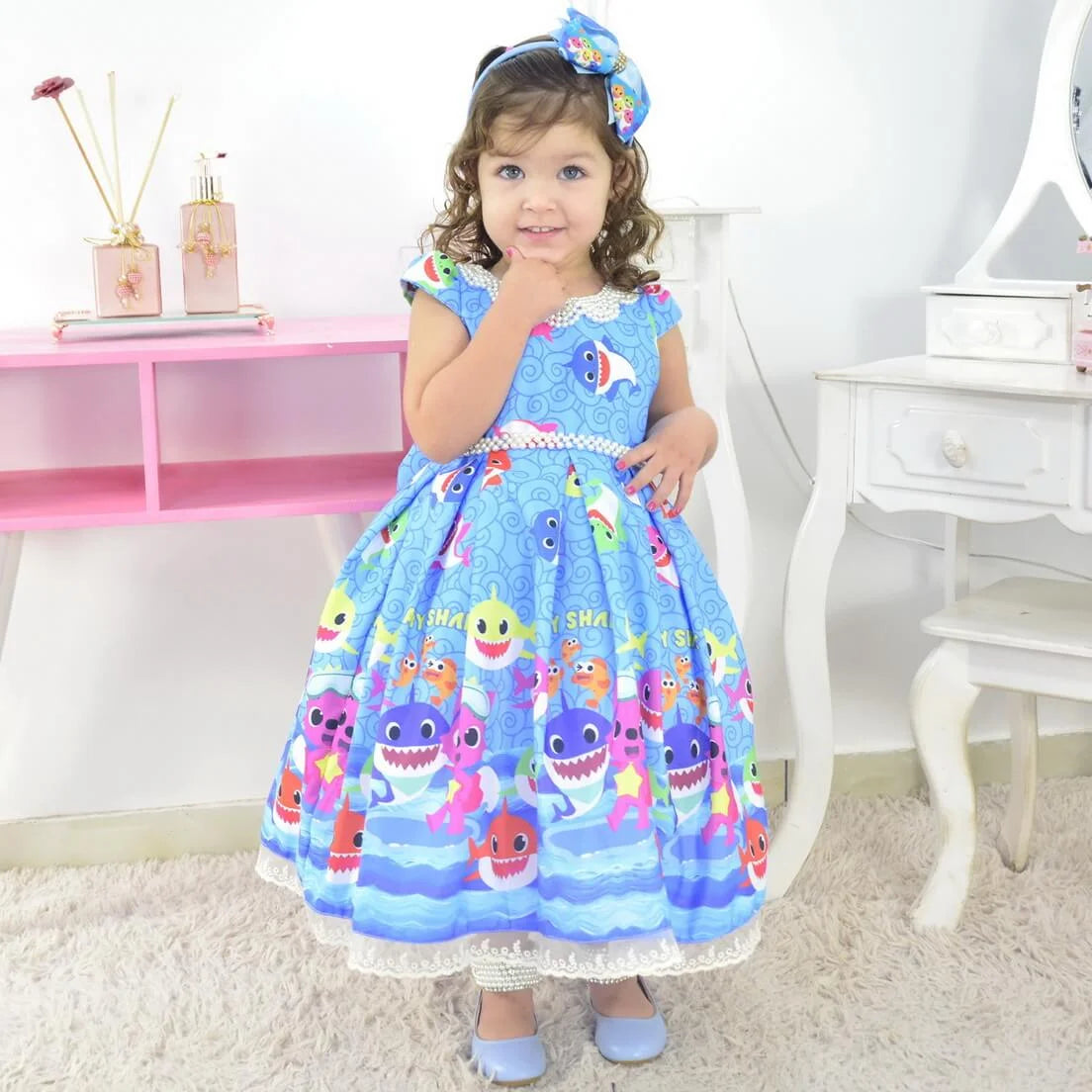 Baby girl shark 2024 clothes