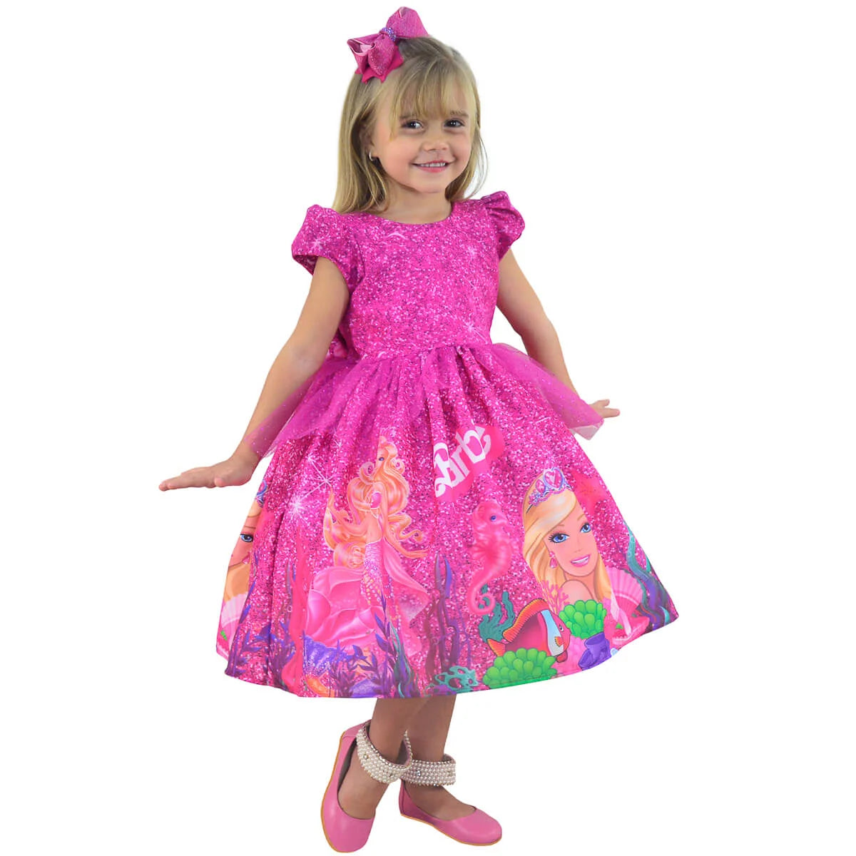 Barbie Mermaid Glitter Children's Dress 9 US numeric Barbie Mermaid Glitter Children's Dress 9 US numeric