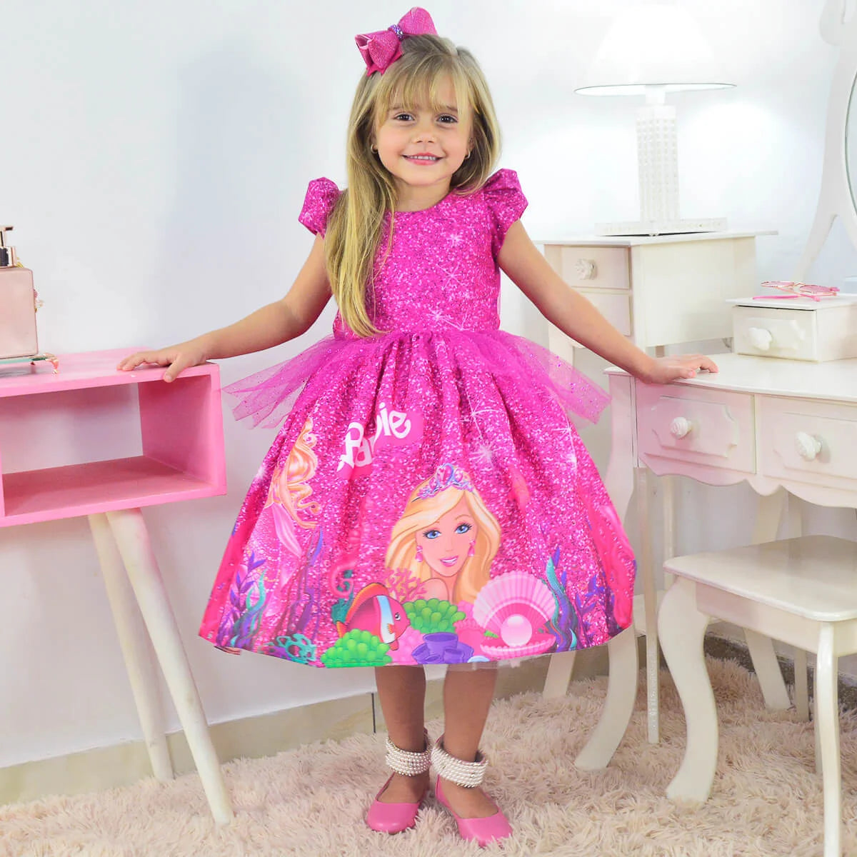 Barbie Mermaid Glitter Children's Dress 9 US numeric Barbie Mermaid Glitter Children's Dress 9 US numeric