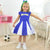 Brazil Blue And White Children’s Dress - Cup + Hair Bow - Dress