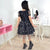 Children’s Black Dress With Tule Over The Skirt - Girls 1 To 10 Years - Dress