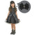Children’s Black Dress With Tule Over The Skirt + Hair Bow - Dress