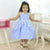 Children’s Dress Blue Serenity Baby Tule Ilusion + Hair Bow + Girl Petticoat Clothes Birthday Party - Dress