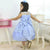 Children’s Dress Blue Serenity Baby Tule Ilusion + Hair Bow - Dress